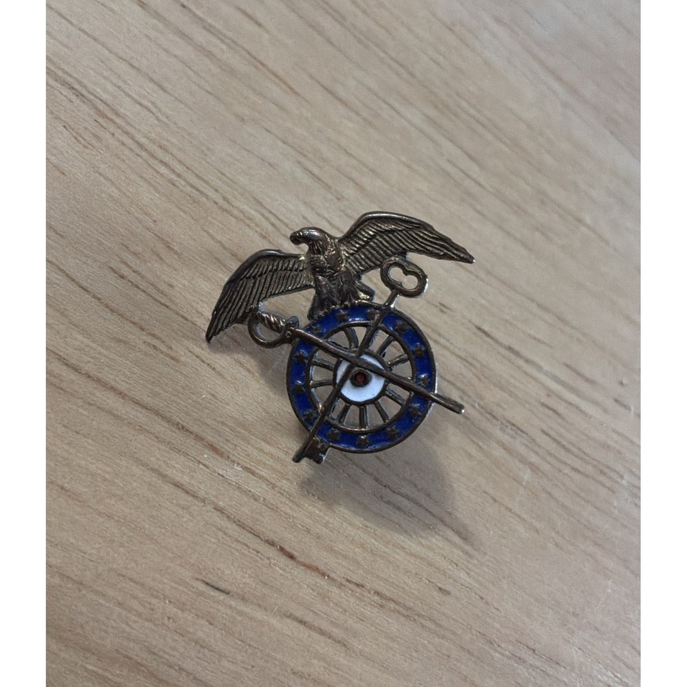 Vintage Quartermaster Corps Officer Pin US Army Military Lapel Hat Pinback WWII